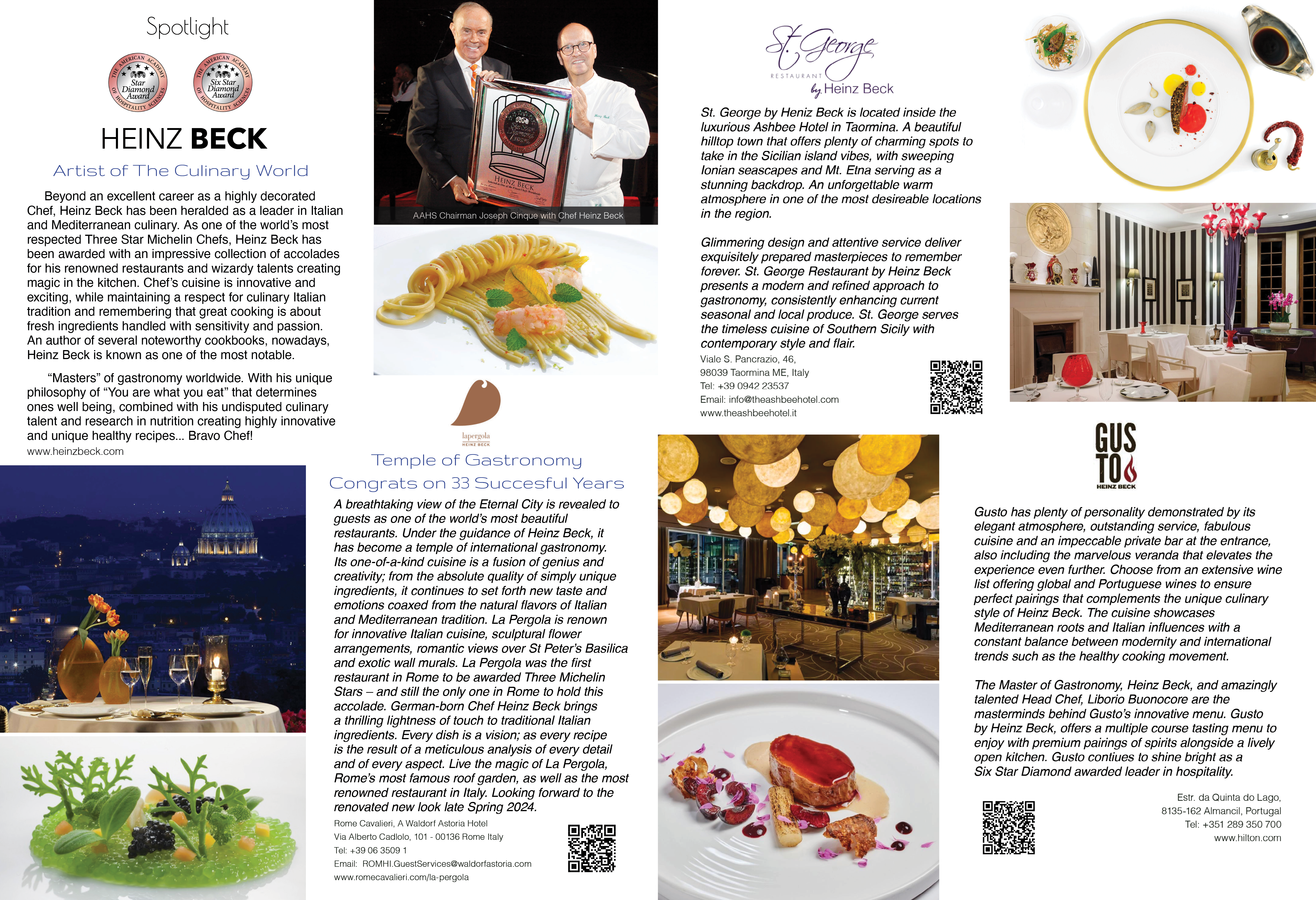 , Star Diamond World Luxury Travel &#038; Lifestyle Magazine, AMERICAN ACADEMY OF HOSPITALITY SCIENCES